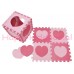 Foam puzzel mat Roze / licht Roze hart 