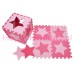 Foam puzzel mat Roze / licht Roze ster 