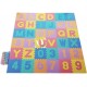 Foam puzzel mat ABC + cijfers in verschillende kleuren 121 delig